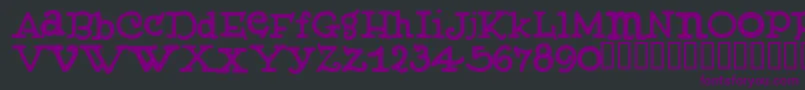 MUFFY    Font – Purple Fonts on Black Background
