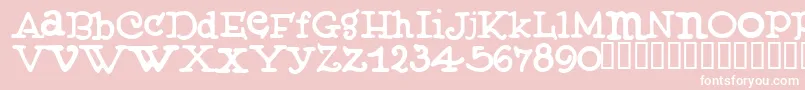MUFFY    Font – White Fonts on Pink Background