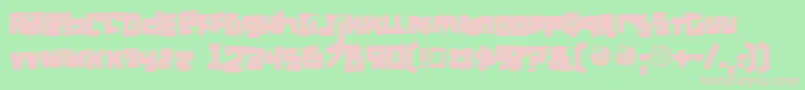 MULLET   Font – Pink Fonts on Green Background