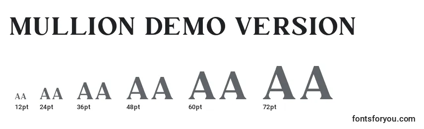 Mullion Demo Version Font Sizes