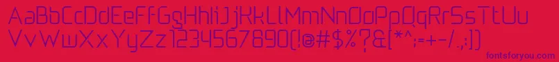 5e Font – Purple Fonts on Red Background