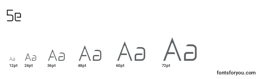 5e Font Sizes