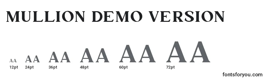 Tamaños de fuente Mullion Demo Version (135100)