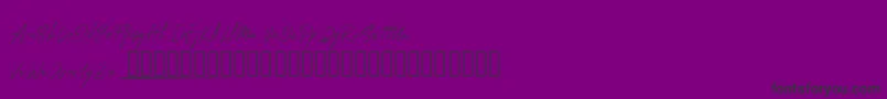 MungSignature Font – Black Fonts on Purple Background