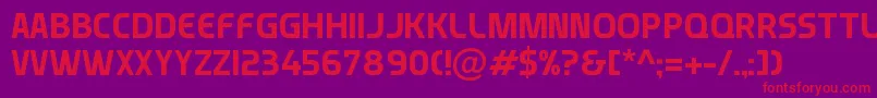 Munistic Font – Red Fonts on Purple Background