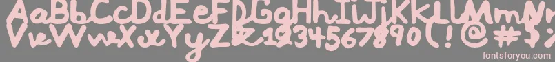 fuente Mushi – Fuentes Rosadas Sobre Fondo Gris