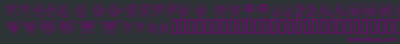 Music For Your Ears Font – Purple Fonts on Black Background