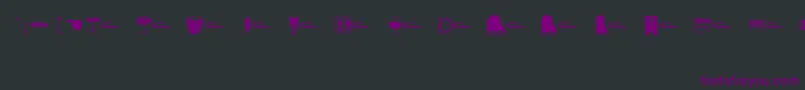 Шрифт music – фиолетовые шрифты на чёрном фоне