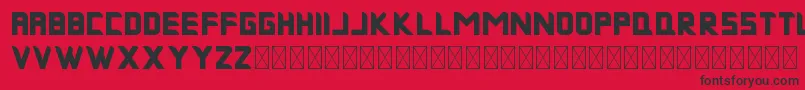 MuskNight Bold Font – Black Fonts on Red Background