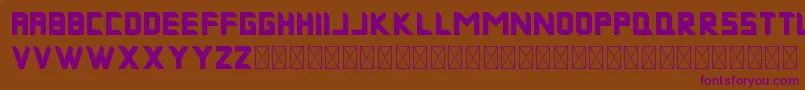 MuskNight Bold Font – Purple Fonts on Brown Background