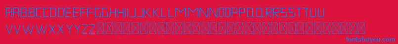 MuskNight Regular Font – Blue Fonts on Red Background