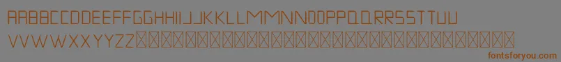 MuskNight Regular Font – Brown Fonts on Gray Background