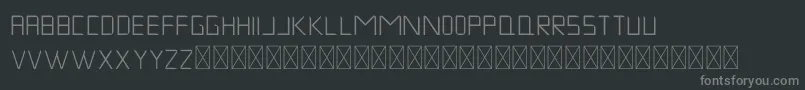 MuskNight Regular Font – Gray Fonts on Black Background