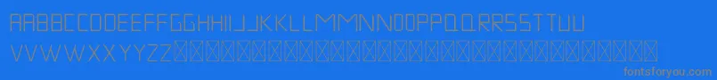 Fonte MuskNight Regular – fontes cinzas em um fundo azul