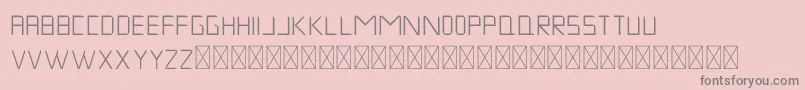 Fonte MuskNight Regular – fontes cinzas em um fundo rosa