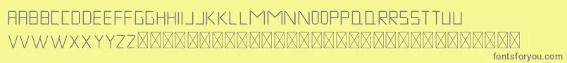 MuskNight Regular Font – Gray Fonts on Yellow Background