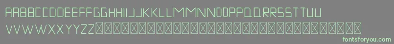 MuskNight Regular Font – Green Fonts on Gray Background