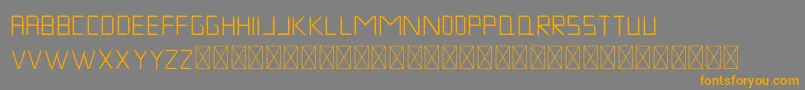 MuskNight Regular Font – Orange Fonts on Gray Background