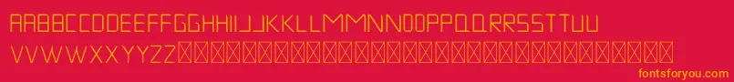MuskNight Regular Font – Orange Fonts on Red Background