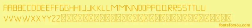 MuskNight Regular Font – Orange Fonts on Yellow Background