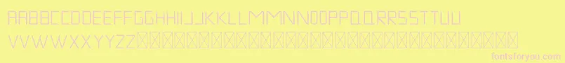 MuskNight Regular Font – Pink Fonts on Yellow Background