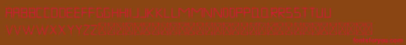MuskNight Regular Font – Red Fonts on Brown Background