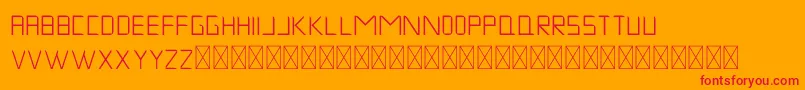 MuskNight Regular Font – Red Fonts on Orange Background