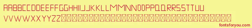 MuskNight Regular Font – Red Fonts on Yellow Background