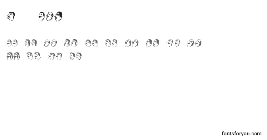 Fuente Mustachos - alfabeto, números, caracteres especiales