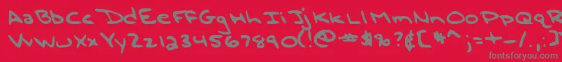 fuente Lehn196 – Fuentes Grises Sobre Fondo Rojo