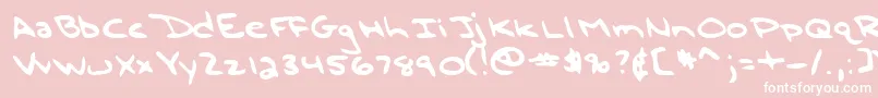 フォントLehn196 – ピンクの背景に白い文字