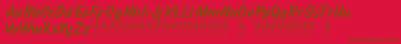 Подробнее о шрифте Mustank Шрифт Mustank – коричневые шрифты на красном фоне