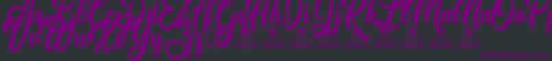 Mustard Personal Use Font – Purple Fonts on Black Background