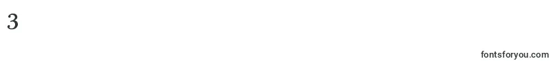 フォントMutantA MediumOblique – フォント数字3
