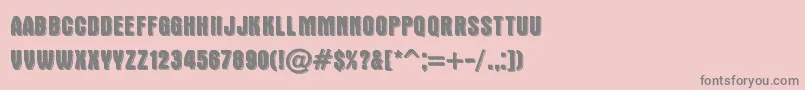 Шрифт DoubleSlug – серые шрифты на розовом фоне