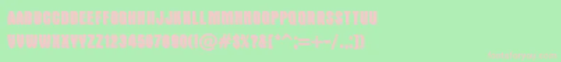 DoubleSlug Font – Pink Fonts on Green Background