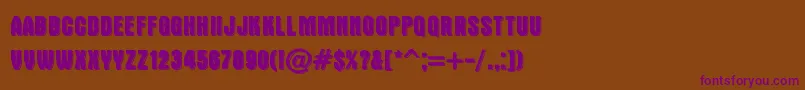 Шрифт DoubleSlug – фиолетовые шрифты на коричневом фоне