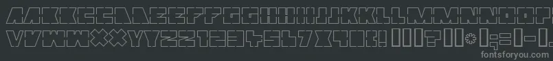MUTTER   Font – Gray Fonts on Black Background