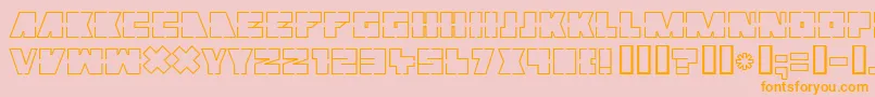MUTTER   Font – Orange Fonts on Pink Background