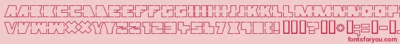 MUTTER   Font – Red Fonts on Pink Background