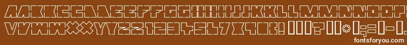 MUTTER   Font – White Fonts on Brown Background