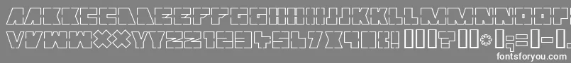 MUTTER   Font – White Fonts on Gray Background