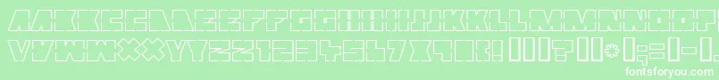 MUTTER   Font – White Fonts on Green Background