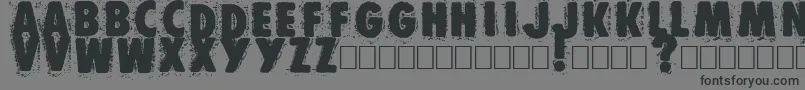 Muzo Font – Black Fonts on Gray Background