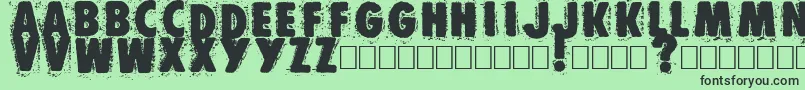 Muzo Font – Black Fonts on Green Background