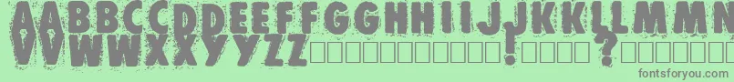 Muzo Font – Gray Fonts on Green Background