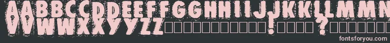 Muzo Font – Pink Fonts on Black Background