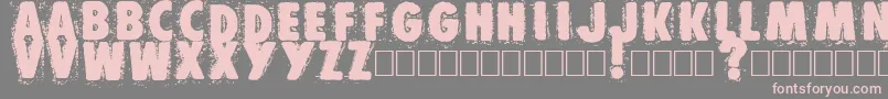Muzo Font – Pink Fonts on Gray Background