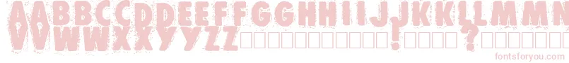 Muzo Font – Pink Fonts on White Background