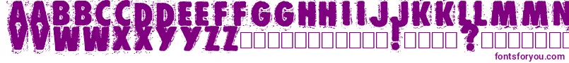 Muzo Font – Purple Fonts on White Background
